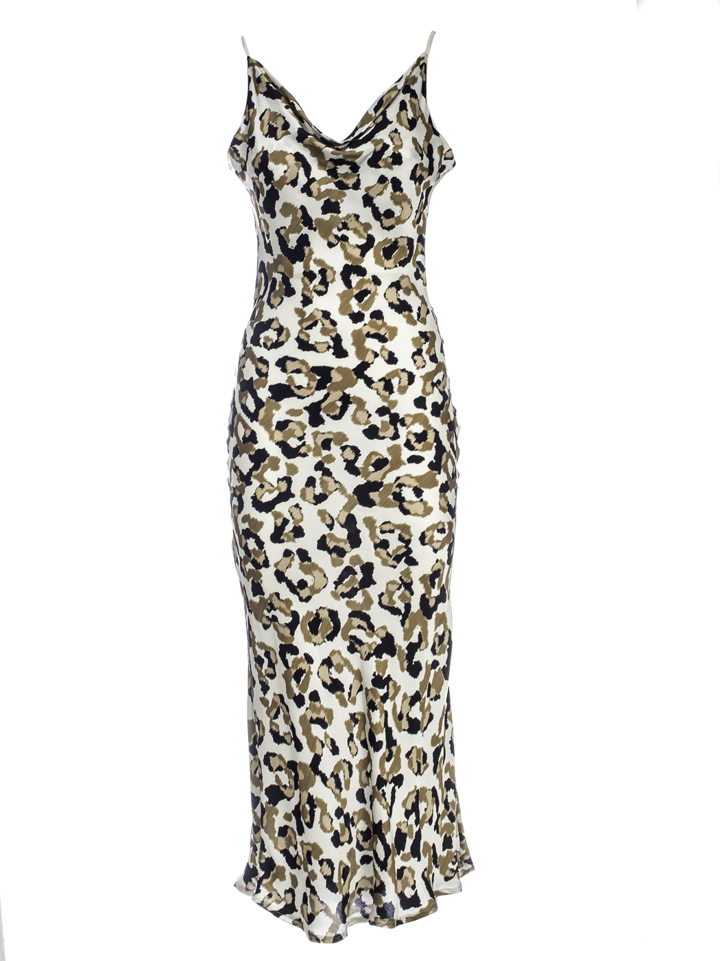 ABITO LUNGO BRETELLINA STAMPATO, 4TG - ANIMALIER
